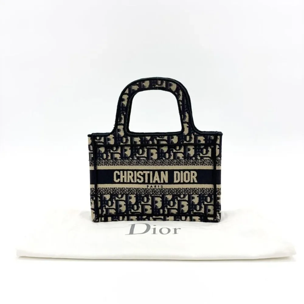 Dior Mini Book Tote Blue Oblique